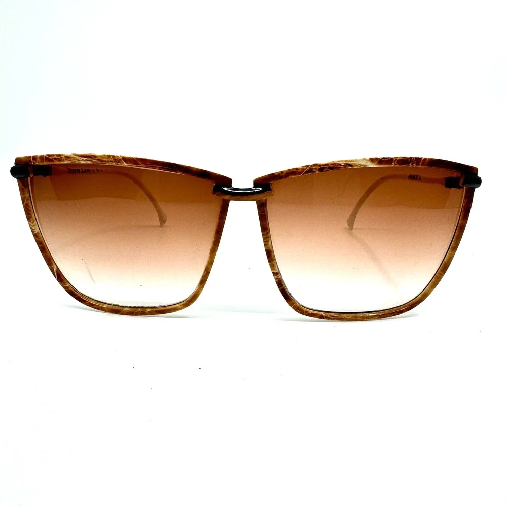 Pierre Leman Vintage Lightweight Sunglasses Paris‎ Brown Orange Gradient H9299